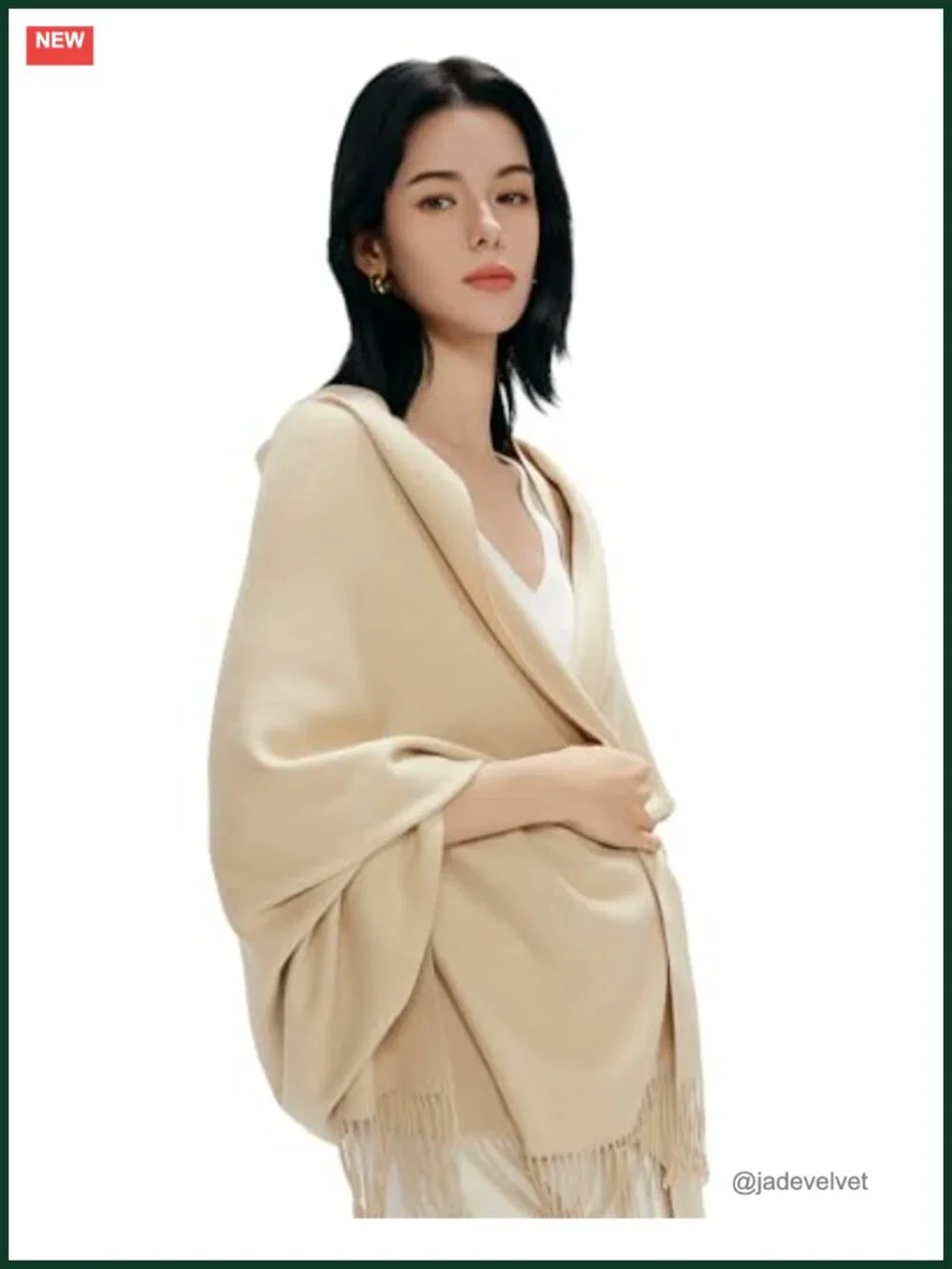 Women's Oversized Cashmere Feel Scarf Shawl Wrap Wedding Pashmina